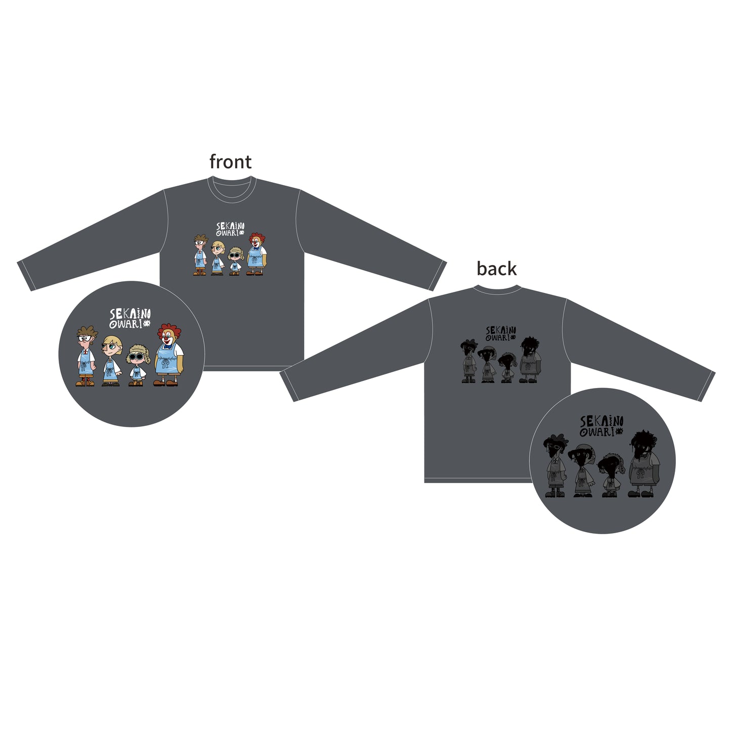 Long-sleeved T-shirt GRAY